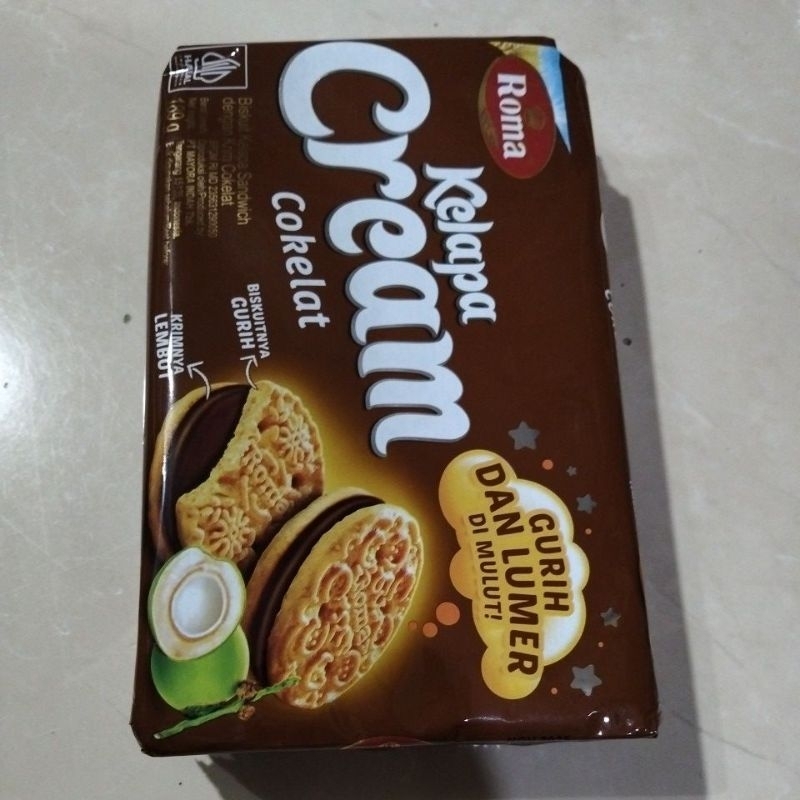 

Biskuit Roma Kelapa cream Cokelat dan Kelapa Cream Susu Vanilla 180 gr