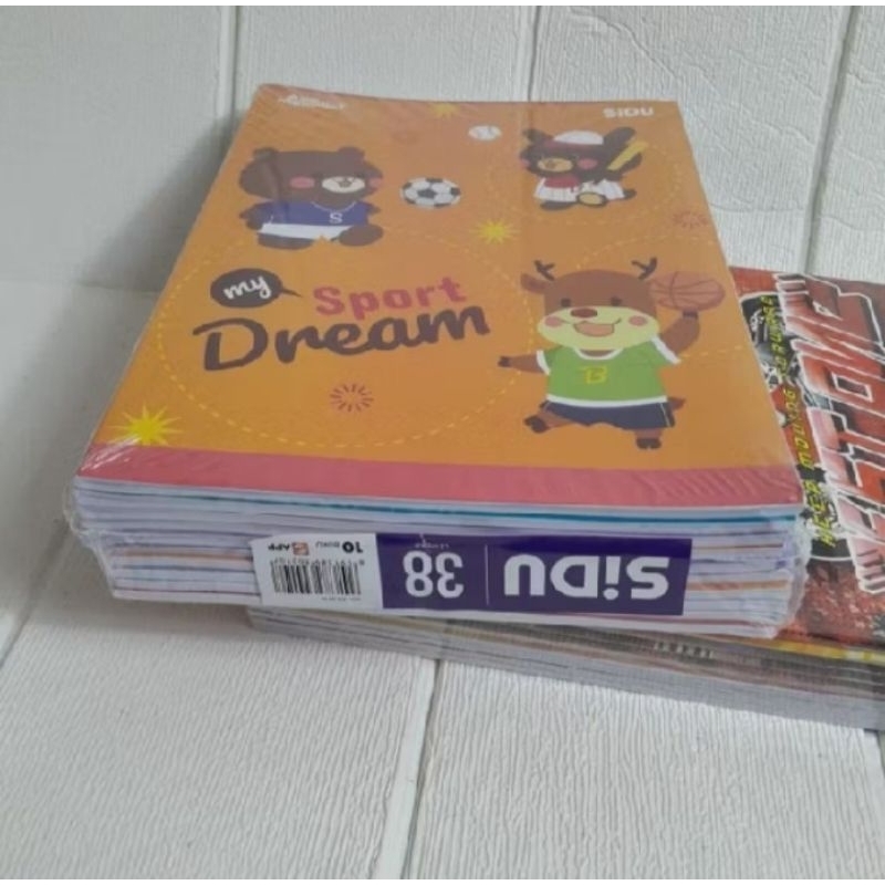 

Buku Tulis SIDU/SINAR DUNIA 38 lembar (1 pack 10 buku)