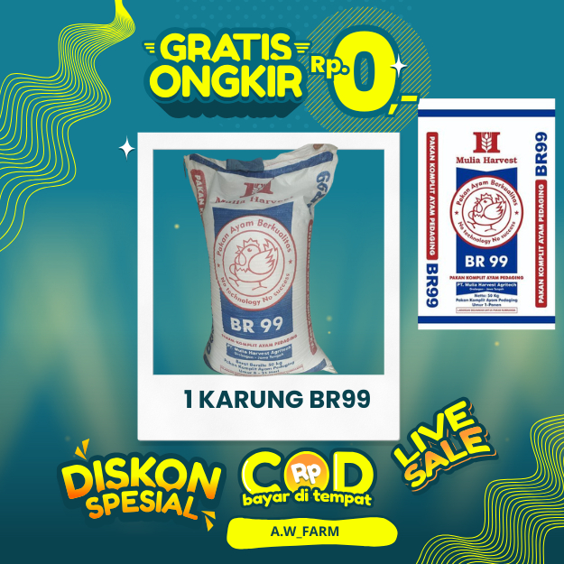 PAKAN AYAM  BR99  PUR hemat ekonomis
