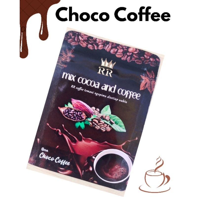 

Minuman sashet siap seduh rasa choco cofee pure cacao & pure kopi Netto 20gram!