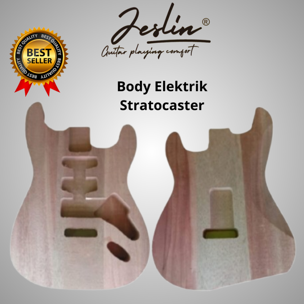 Body Gitar Elektrik Stratocaster / Body Mentahan Unfinished Gitar Elektrik Stratocaster