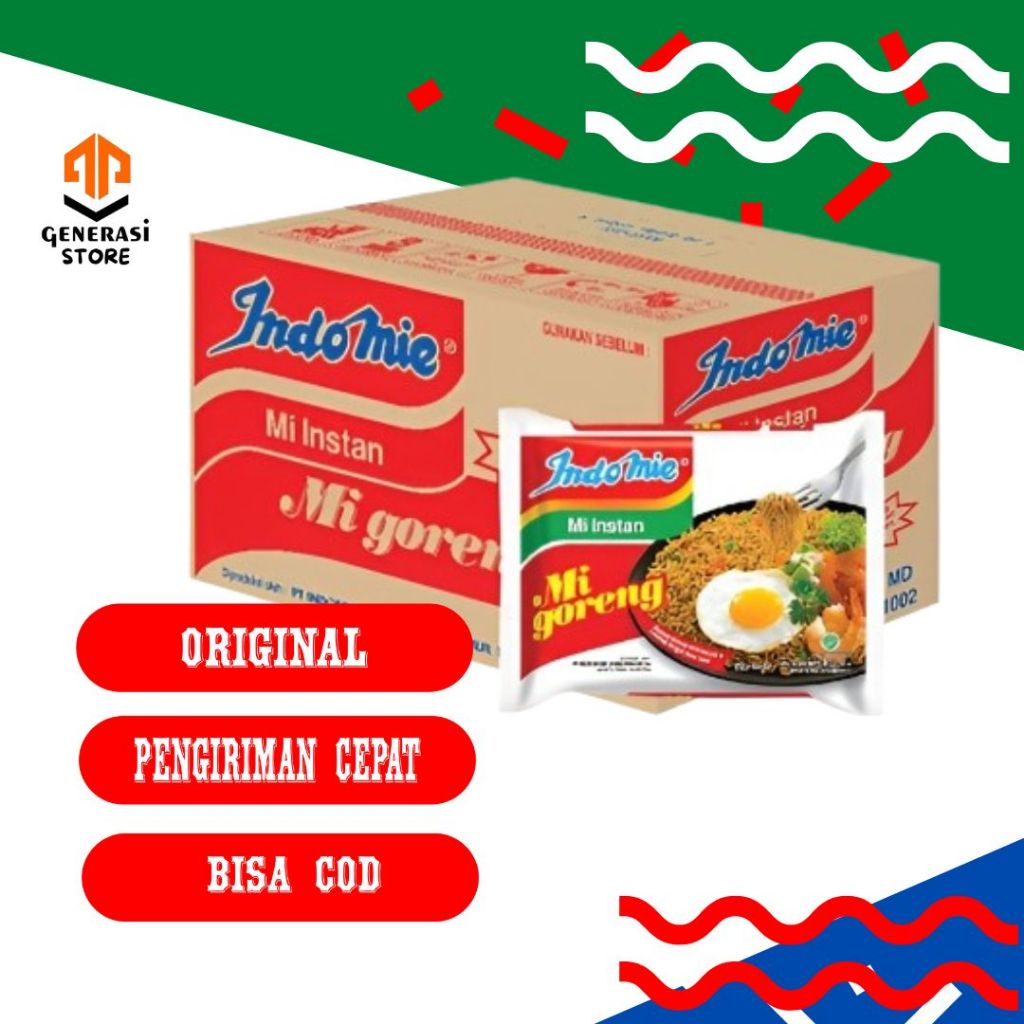 

Indomie goreng mie makanan instan enak 1 dus isi 40 bungkus