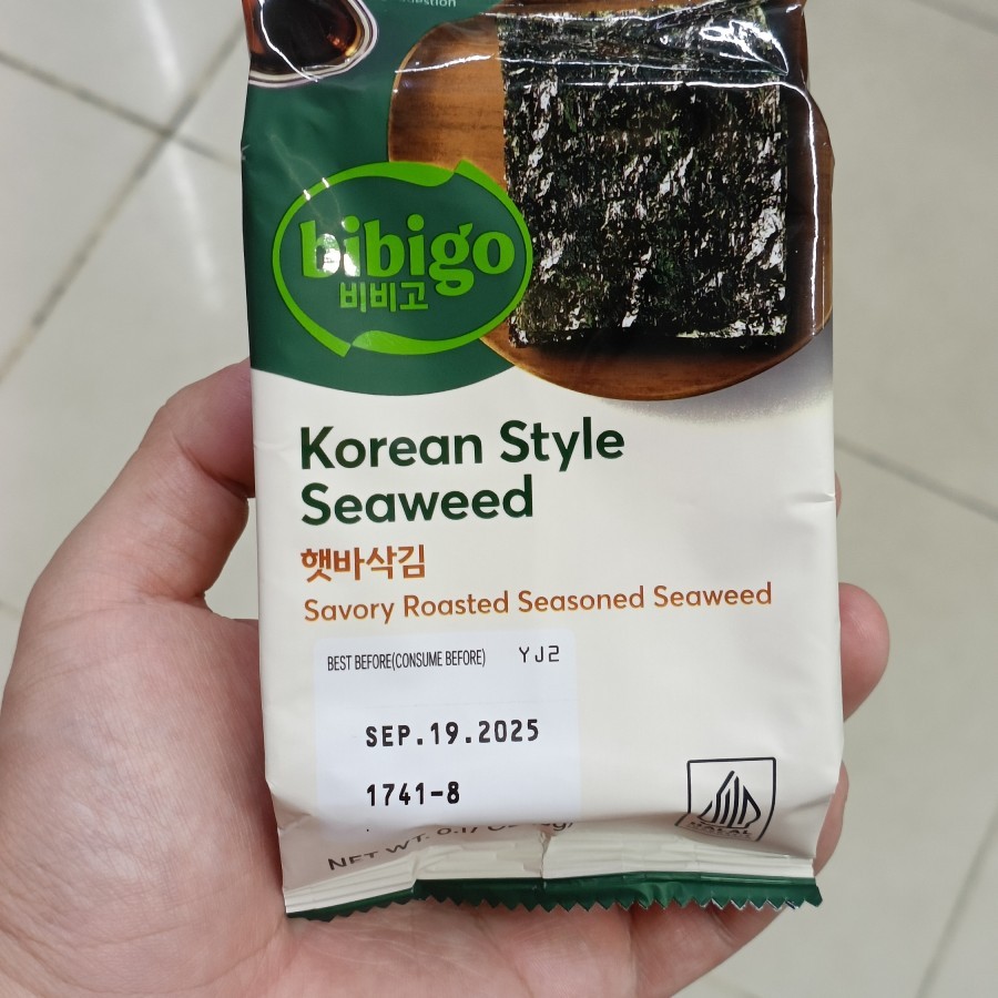 

Bibigo Seaweed Seasoned 5 Gram Halal