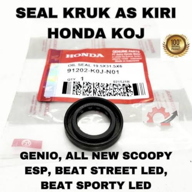 Sil seal rumah roller Kruk as kiri Genio Scoopy stylis Beat deluxe KOJ