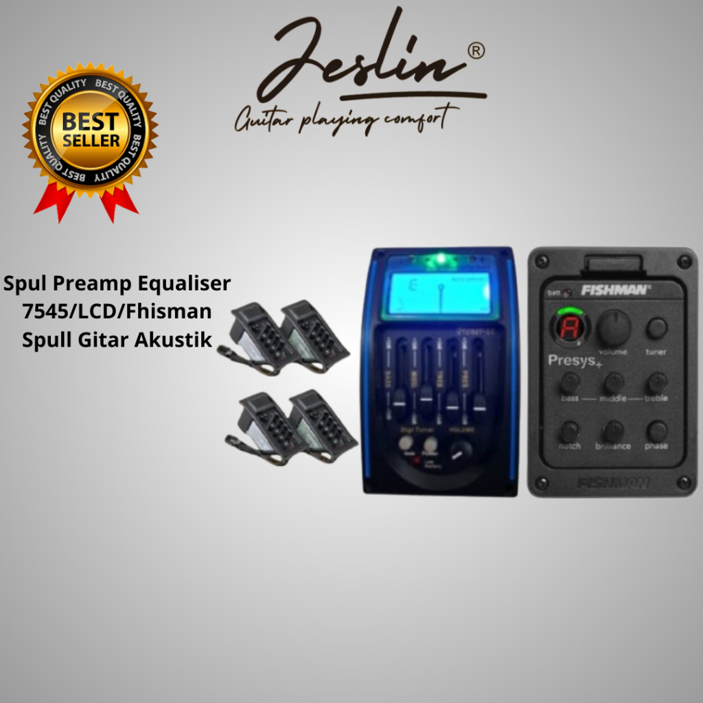 Spul Preamp Equaliser 7545/LCD/Fhisman Spull Gitar Akustik