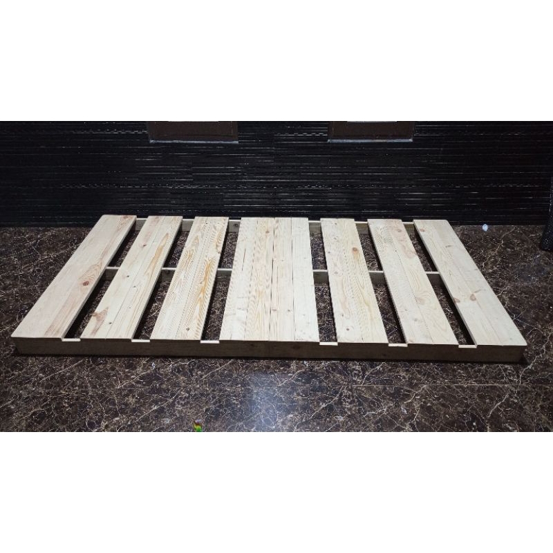(Model Baru) Alas Tempat Tidur Kayu / Dipan Kasur Kayu Jati Belanda / Dipan Tempat Tidur Kayu Palet 