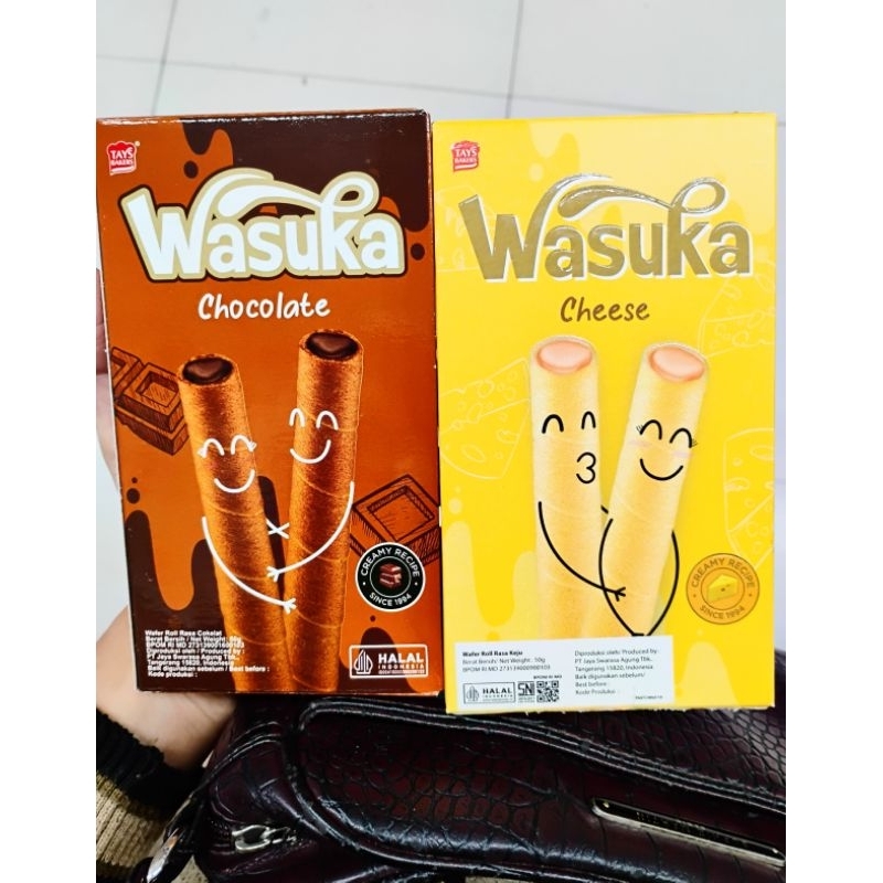 

Wasuka Wafer Roll Premium Coklat/Cheese 50gr