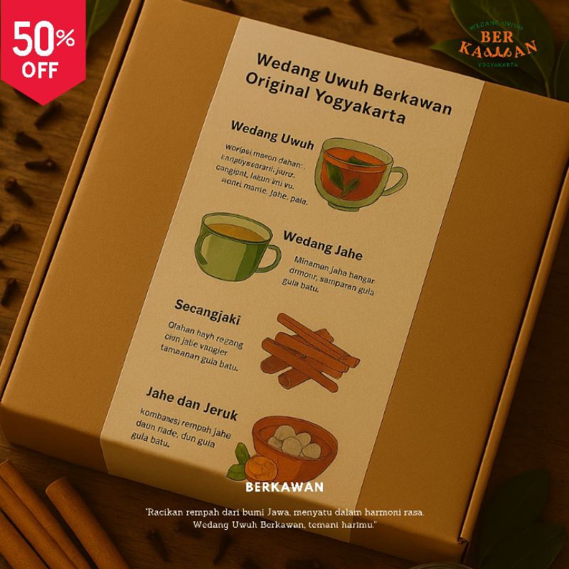 

Wedang Uwuh Jogja Kemasan 10 PCS Praktis