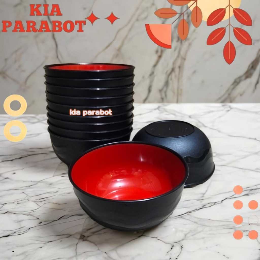 Mangkuk Ramen Jepang plastik BUKAN Mangkok Melamin