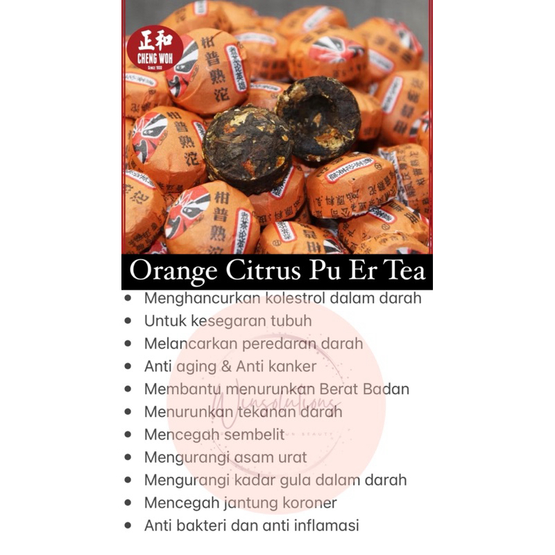 

Cheng Woh Orange Pu Er Tea | Teh Penghilang Lemak Badan