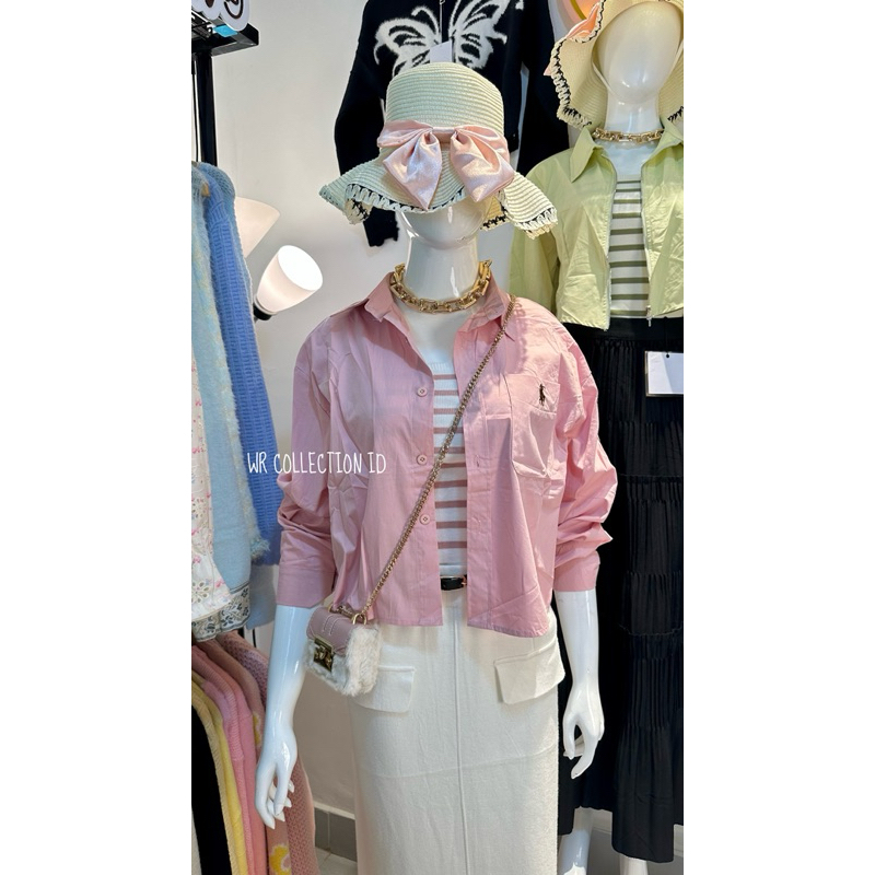 DYA369 CROP Kemeja+Tanktop WR COLLECTION ID