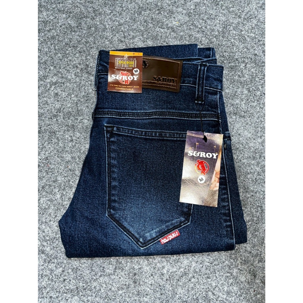 S&Roy Jeans Celana Jeans Pria Classic Blue