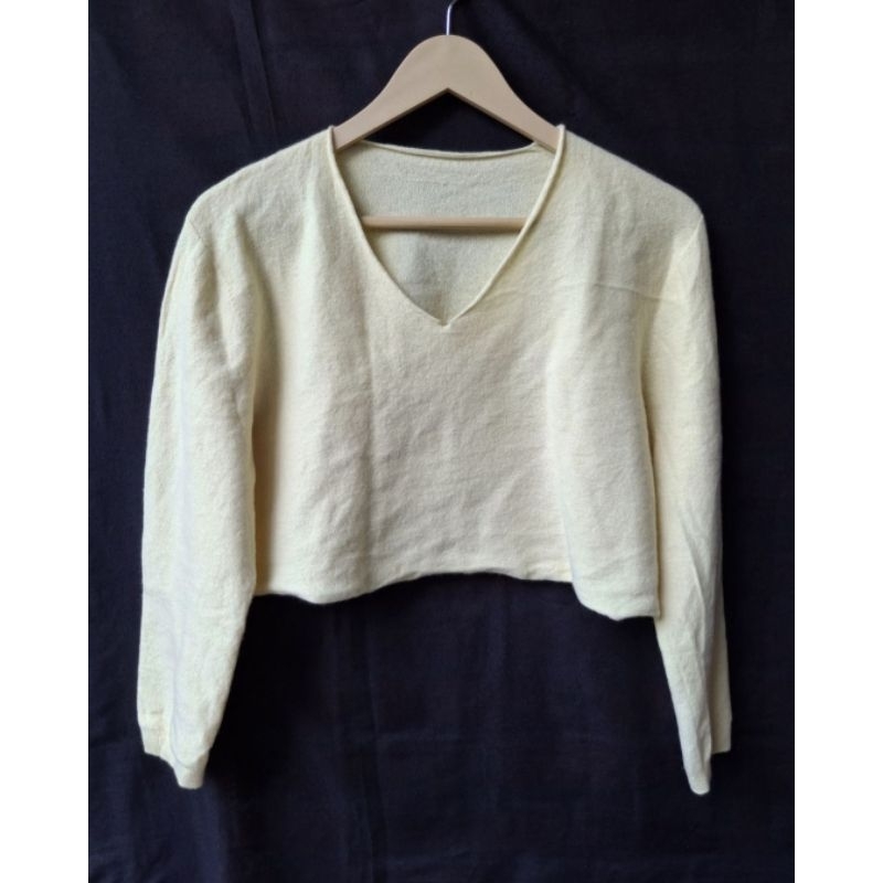 Sweater Crop Top Koreaan look