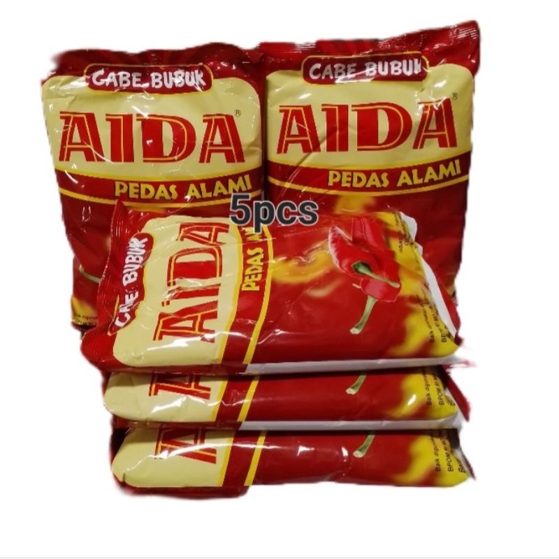 

PAKET HEMAT ( 5 Pcs ) Cabe Bubuk AIDA ( CABE GILING) 500g