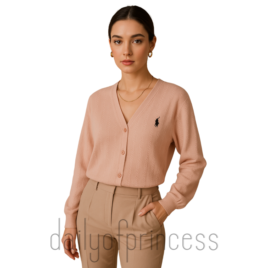 Dailyofprincess Katara Cardigan Wanita Knit Bordir Kuda
