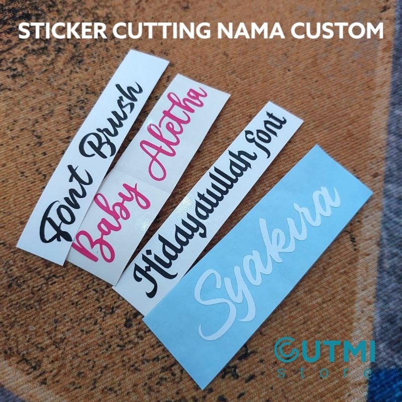 

Sticker Cutting Nama Custom - Desain Sesuai Keinginan