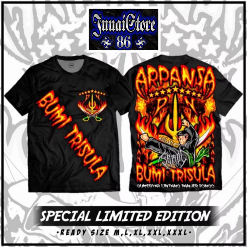 kaos Pagar Nusa Terbaru Kaos Arpansa Bumi Trisula A2 Full Punggung