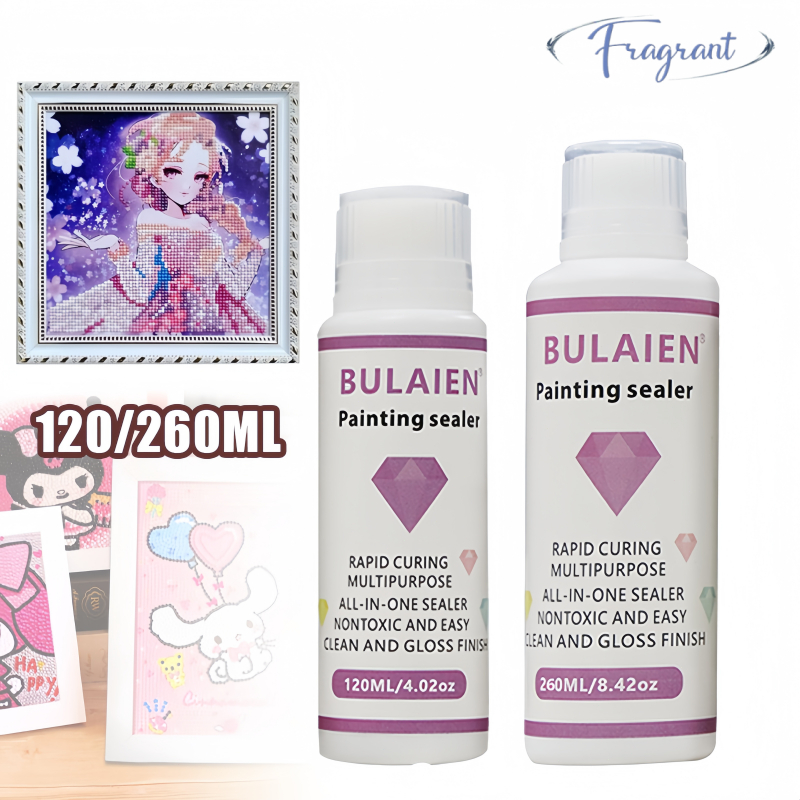

【New Arrivals】260ml DIY Diamond Painting Conserver Sealing Glue/Lem Segel Lukisan / Lem Lukisan Diamond Painting / Berlian Permanent Hold Shine Effect Sealer Brightener