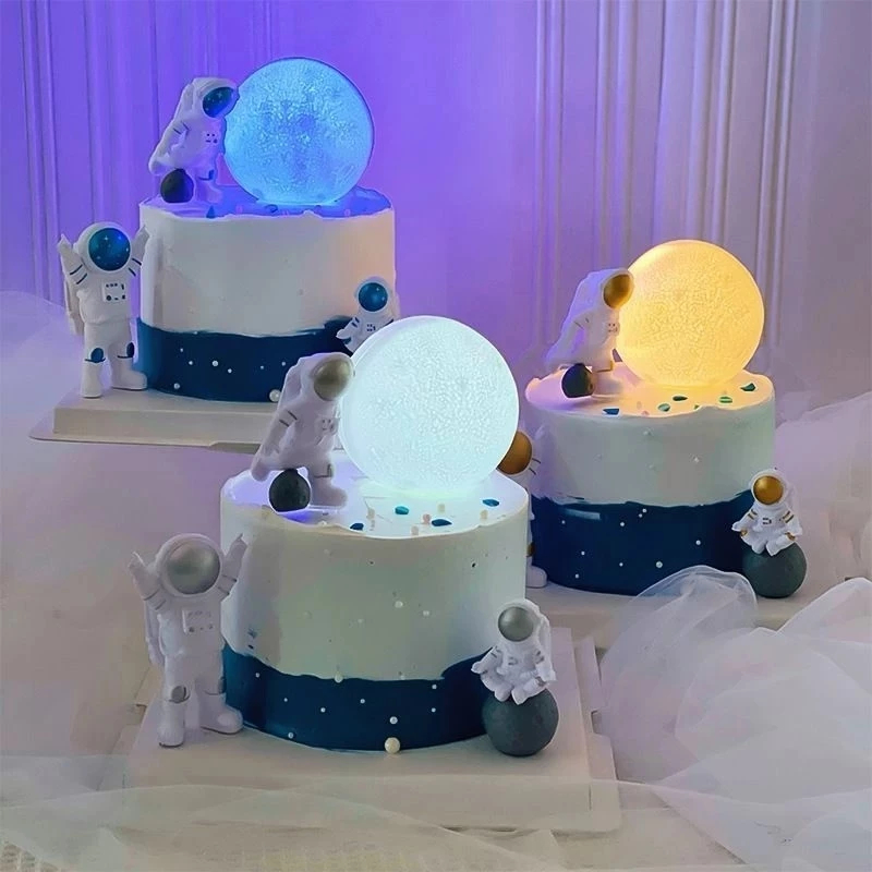 HIASCAKE Topper Cake Astronot Luar Angkasa / Dekorasi Ulang Tahun Tema Astronot