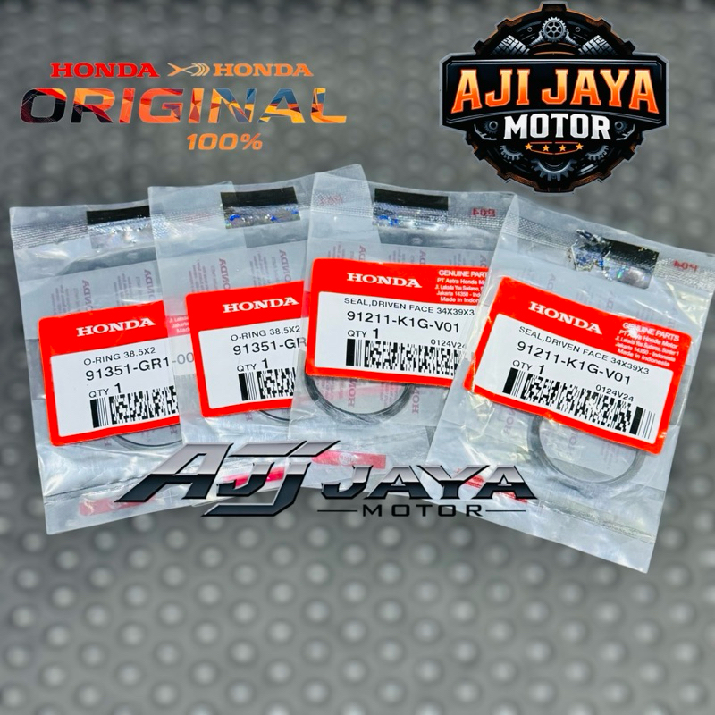Original Seal Pully Belakang Sil Puli Set isi 4 Beat Scoopy Vario 110 Fi 2015 Beat Fi 2012_2014