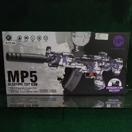 Mainan Anak Senapan MP5 Peluru Gel/Rendaman