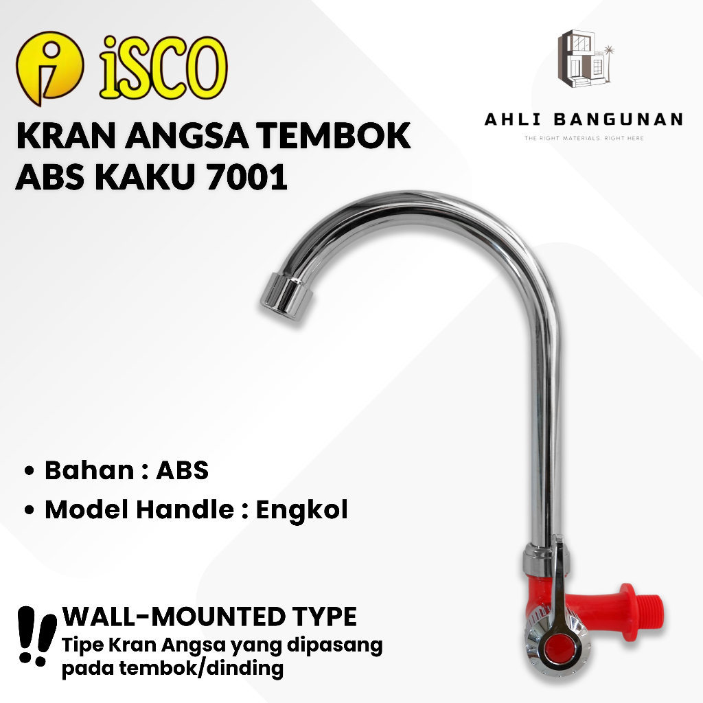 ISCO Kran Angsa Tembok ABS 7001