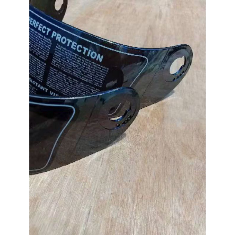 Visor helm kaca helm KYT X rocket Xroket iridium silver / Pelangi