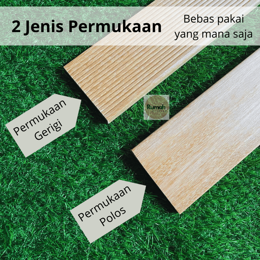 Lantai Decking Kayu Asli Bengkirai Pagar Kolam Teras Balkon