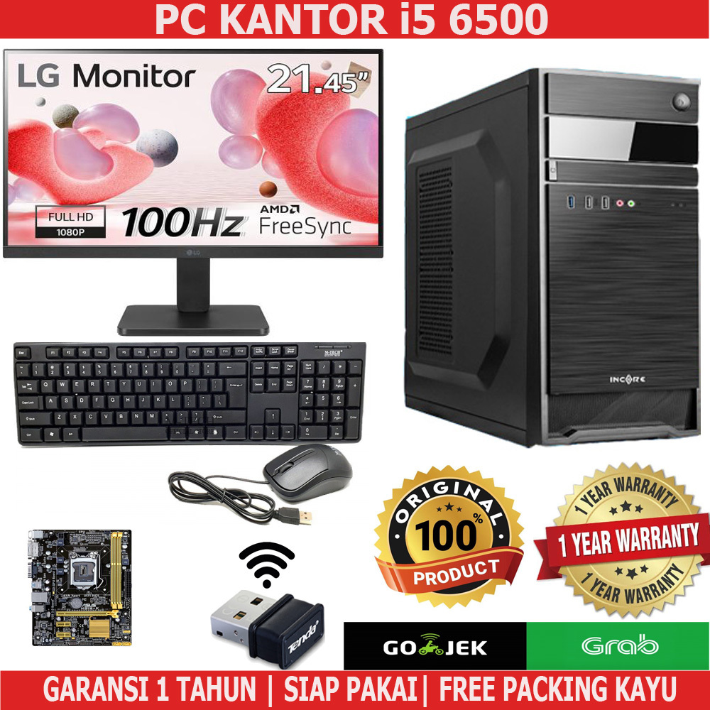 PC/KOMPUTER KANTOR i5 6500 RAM 16GB MB ASUS/GA FULLSET