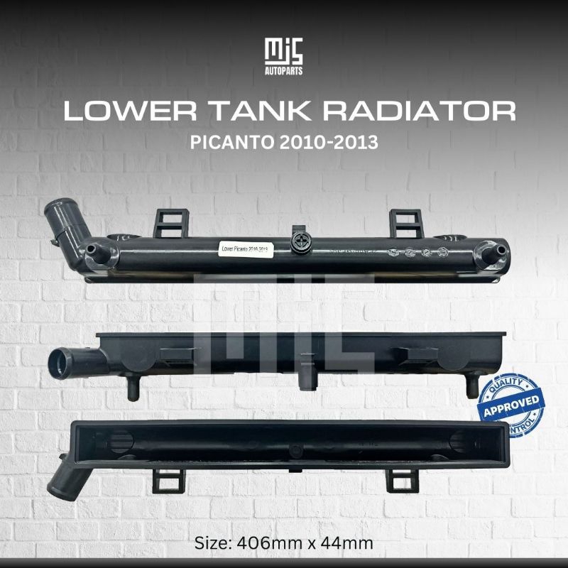Lower Tank Radiator Kia Picanto 2010-2013