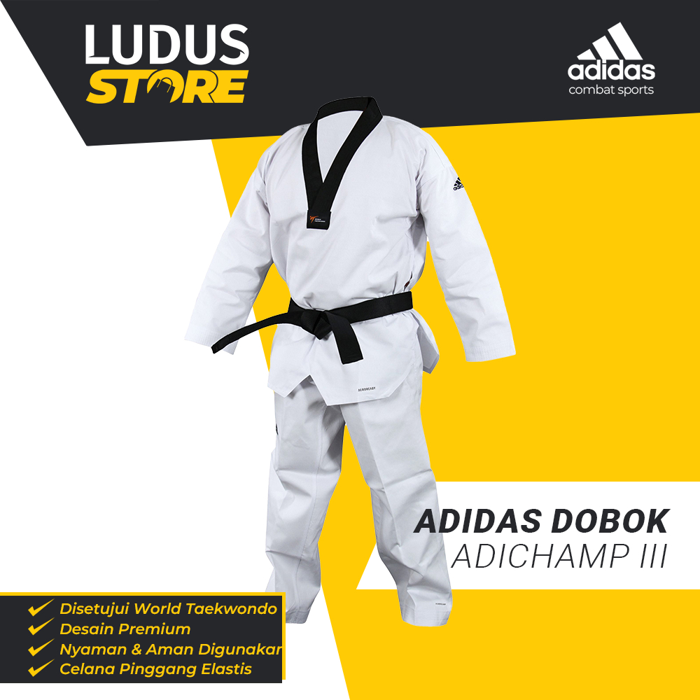 Adidas Dobok AdiChamp III Seragam Taekwondo