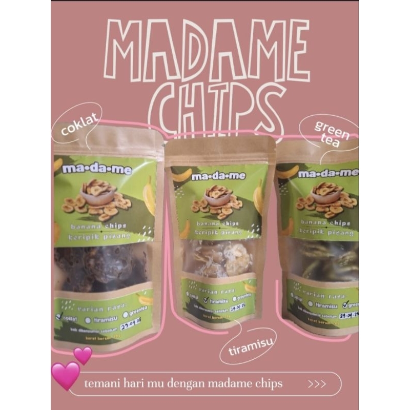 

MA•DA•ME Banana Chips | Keripik Pisang 70gr