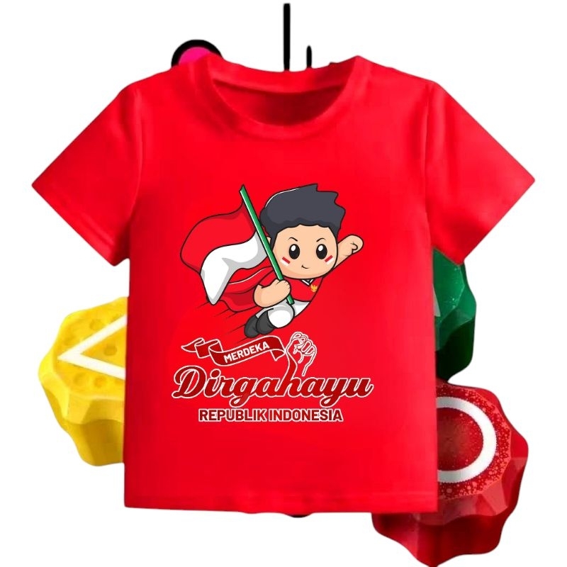 Baju Anak 17 Agustus | Baju Oblong Atasan Anak