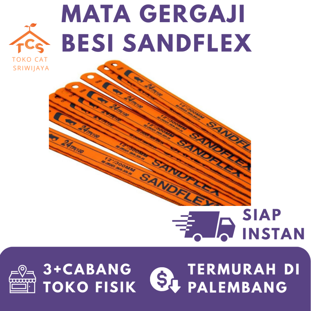 MATA GERGAJI BESI SANDFLEX BACHO ORIGINAL / GERGAJI BESI SANDFLEX