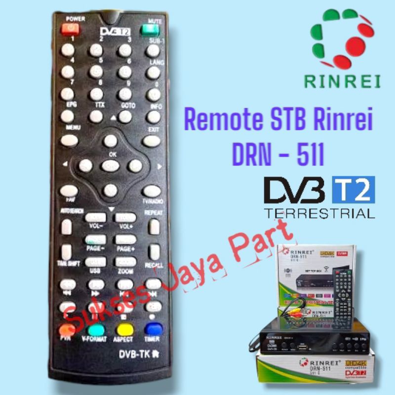Remote STB Rinrei DRN 511 Remote Set Top Box DVB-T2 Rinrei