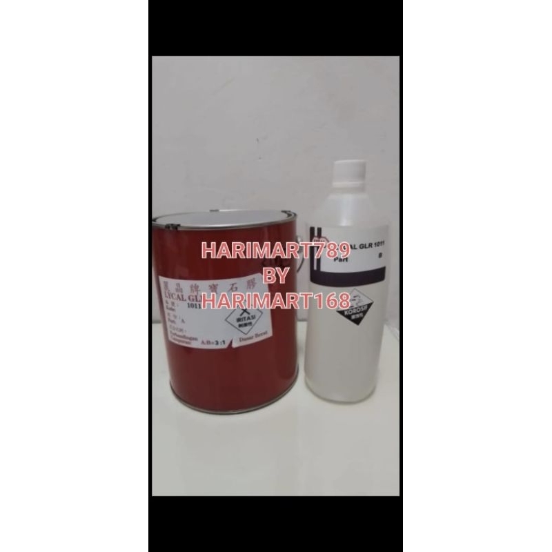 

resin lycal 1011 fibreglass bening keras 3:1