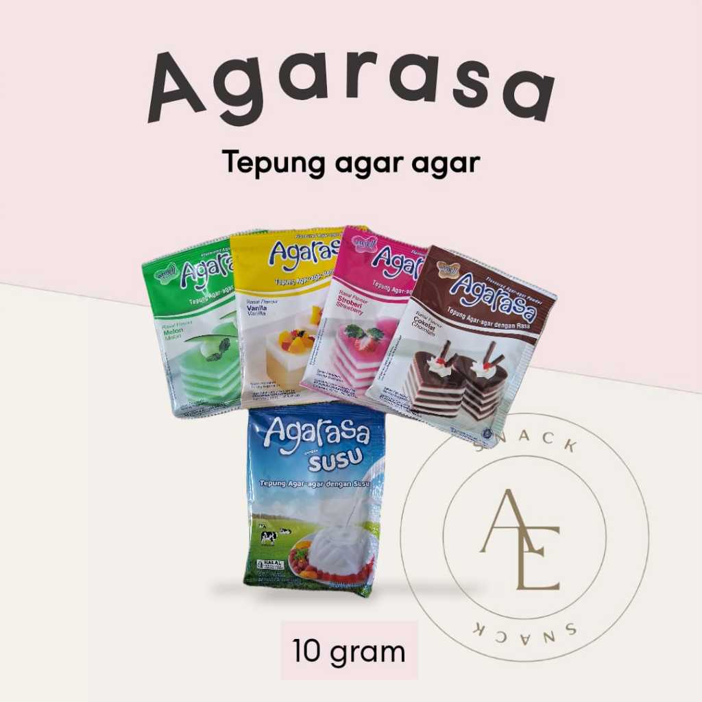 

Agarasa tepung agar-agar dengan rasa