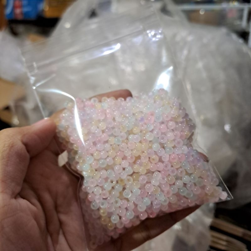 manik 100gr manik pasir manik donat manik kaca manik bicone manik bambu manik tetes