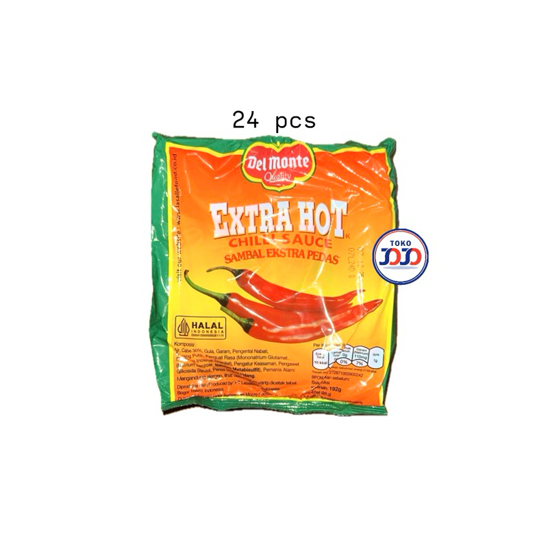 

Del Monte Sambal Stick 1 Pak - Sambal Del Monte, Cabai, Cabe, Sambel, Cabe asli