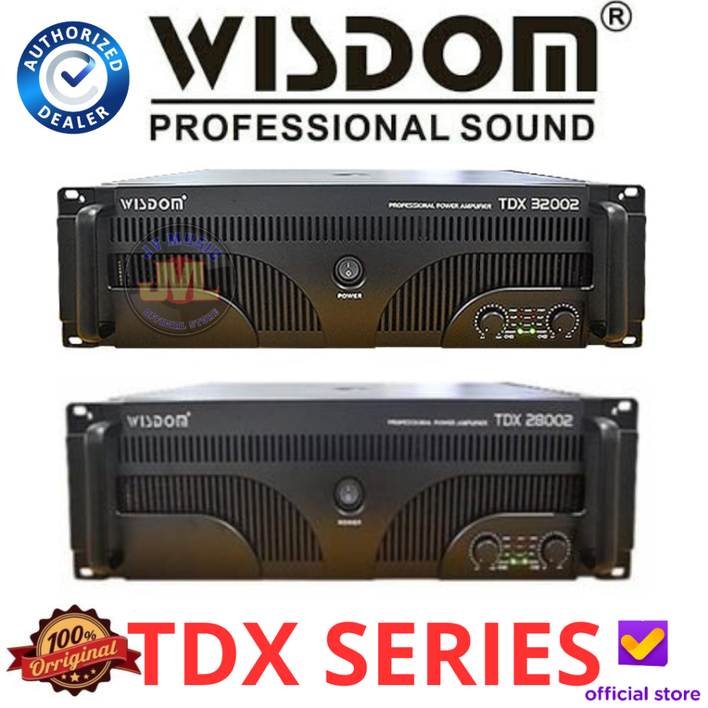 Wisdom TDX Series TDX28002 TDX32002 Power Amplifier Wisdom TDX-28002 TDX-32002 Power Ampli