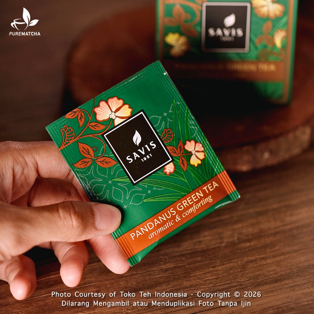 

Savis Tea - Pandanus Green Tea 1tb Green Tea Pandan Premium Teh Hijau Daun Pandan