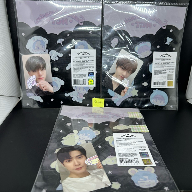 [READY STOCK] NCT X SANRIO CLEAR STICKER JENO JAEHYUN JISUNG NCT DREAM NCT 127
