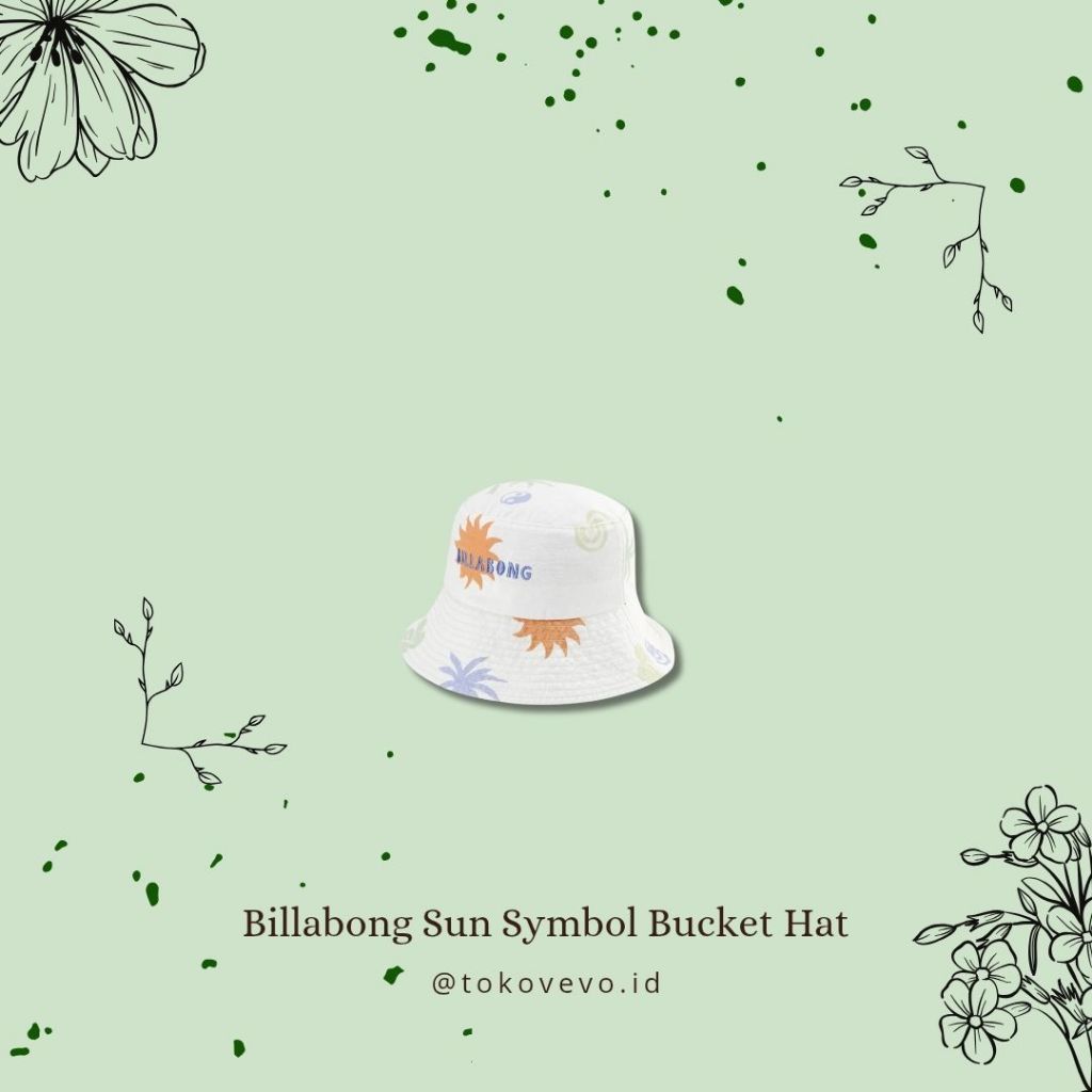 Bucket Hat Topi Billabong Original - Sun Symbol Bucket Hat
