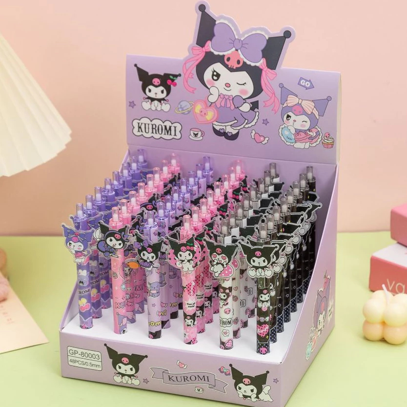 

HIASCAKE Pena Lucu Tema Ekspresi Kuromi Menggemaskan / Pena Hitam Kuromi