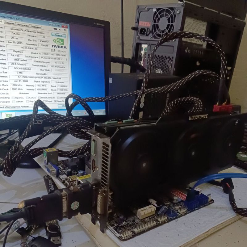 VGA PCI WINOFORCE GIGABYTE R9 280X 2GB DDR5