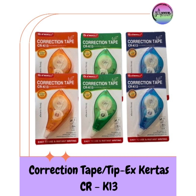 

Correction Tape/Tip-Ex/Tipe-x Kertas Changli CR-K13