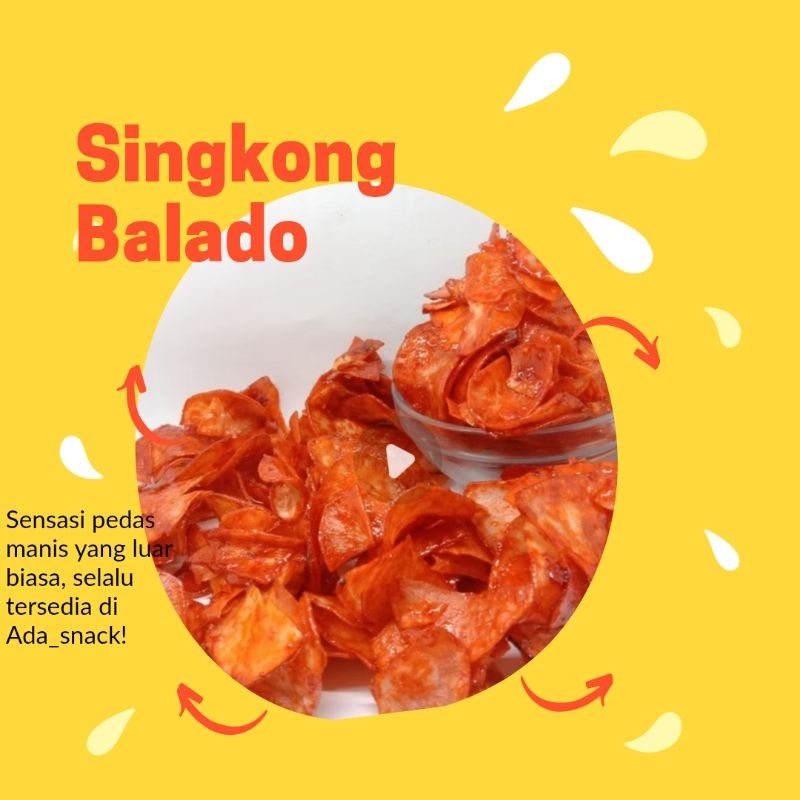 

ADA SNACK - KRIPIK SINGKONG SAMBAL PEDAS SINGKONG SAMBeL DOYEN SAMBEL KERIPIK SINGKONG PASTI ENAK NIKMAT DAN NAGIH