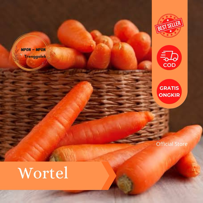

Wortel Manis Wortel Brastagi Carrot Organik 500gr