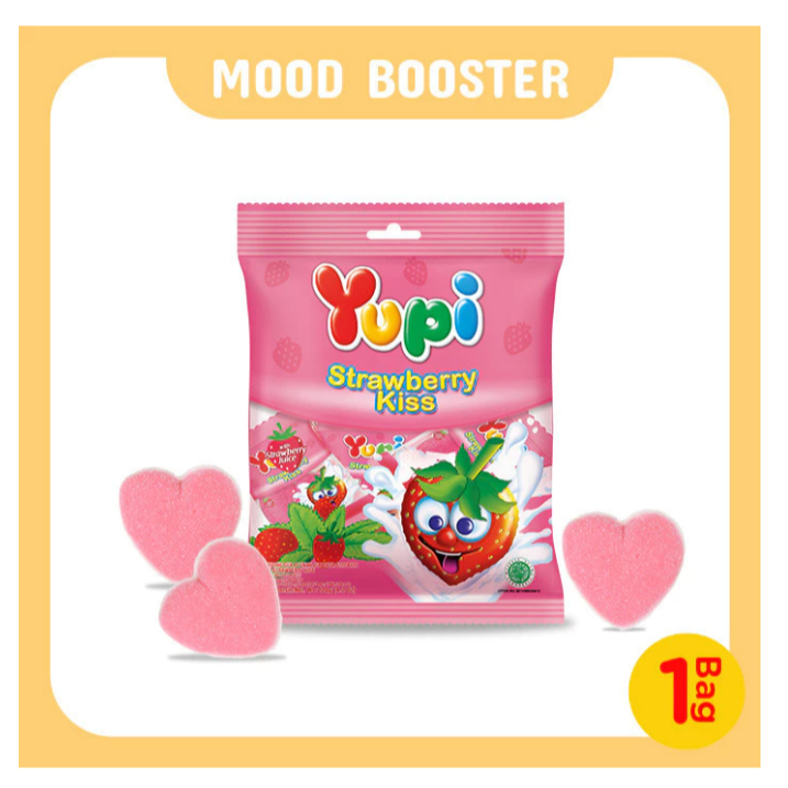 

PERMEN YUPI STROBERI KISS 120 GRAM