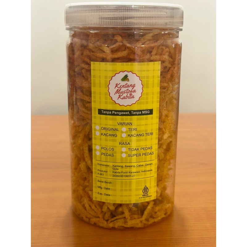 

Kentang Mustofa Kabita BUMBU TABUR (Toples 1000ml 260g) Tanpa MSG